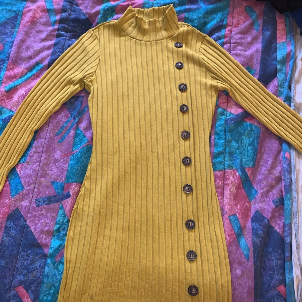 Bodycon Dress with Buttons